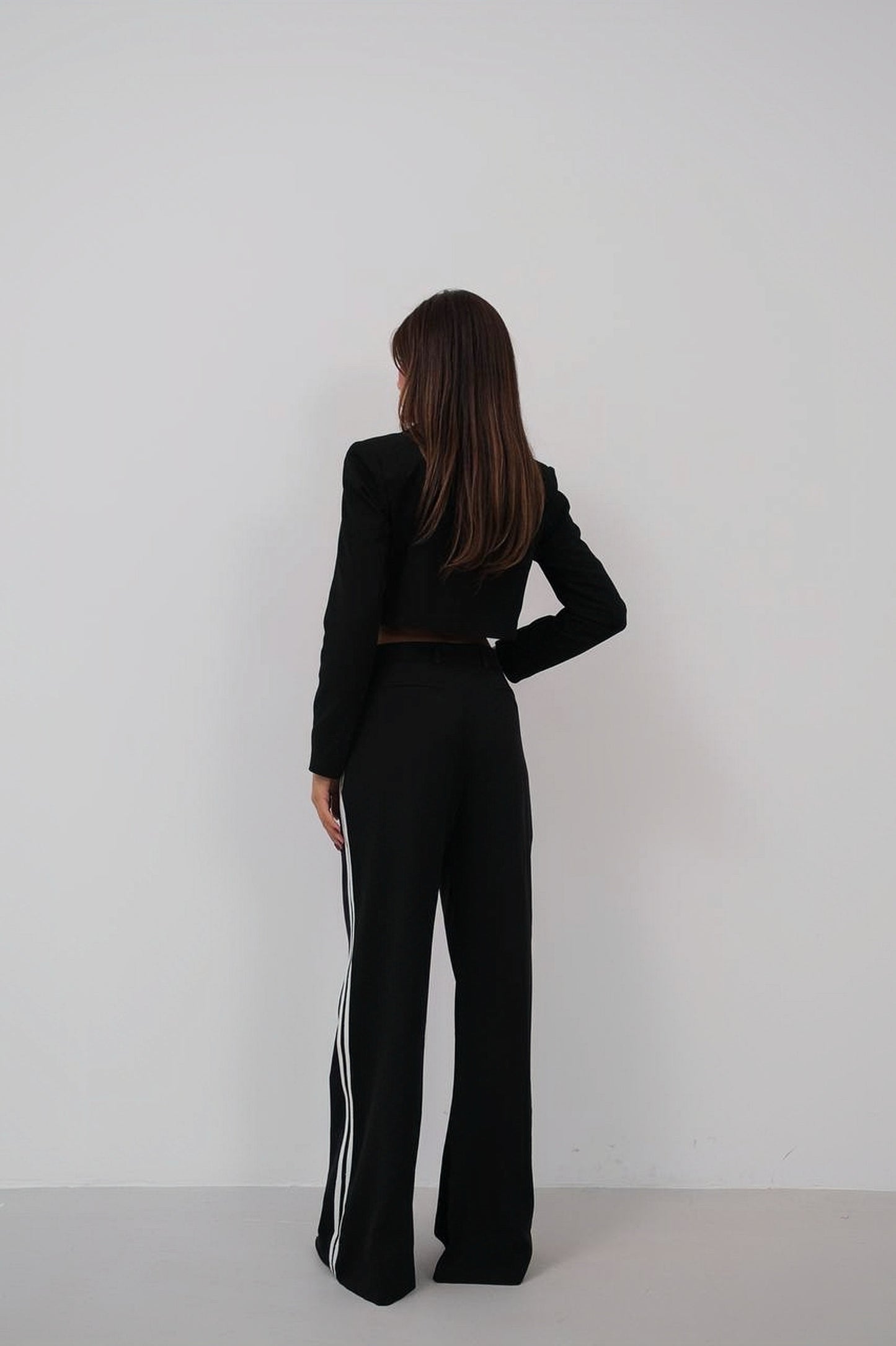 2 Stripe Black Pants