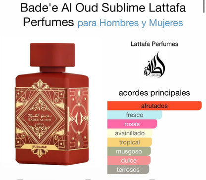 Bade'e Al Oud Sublime Lattafa Perfumes for women and men