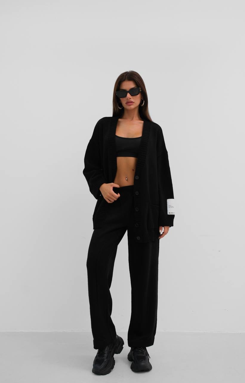 2 piece black suit