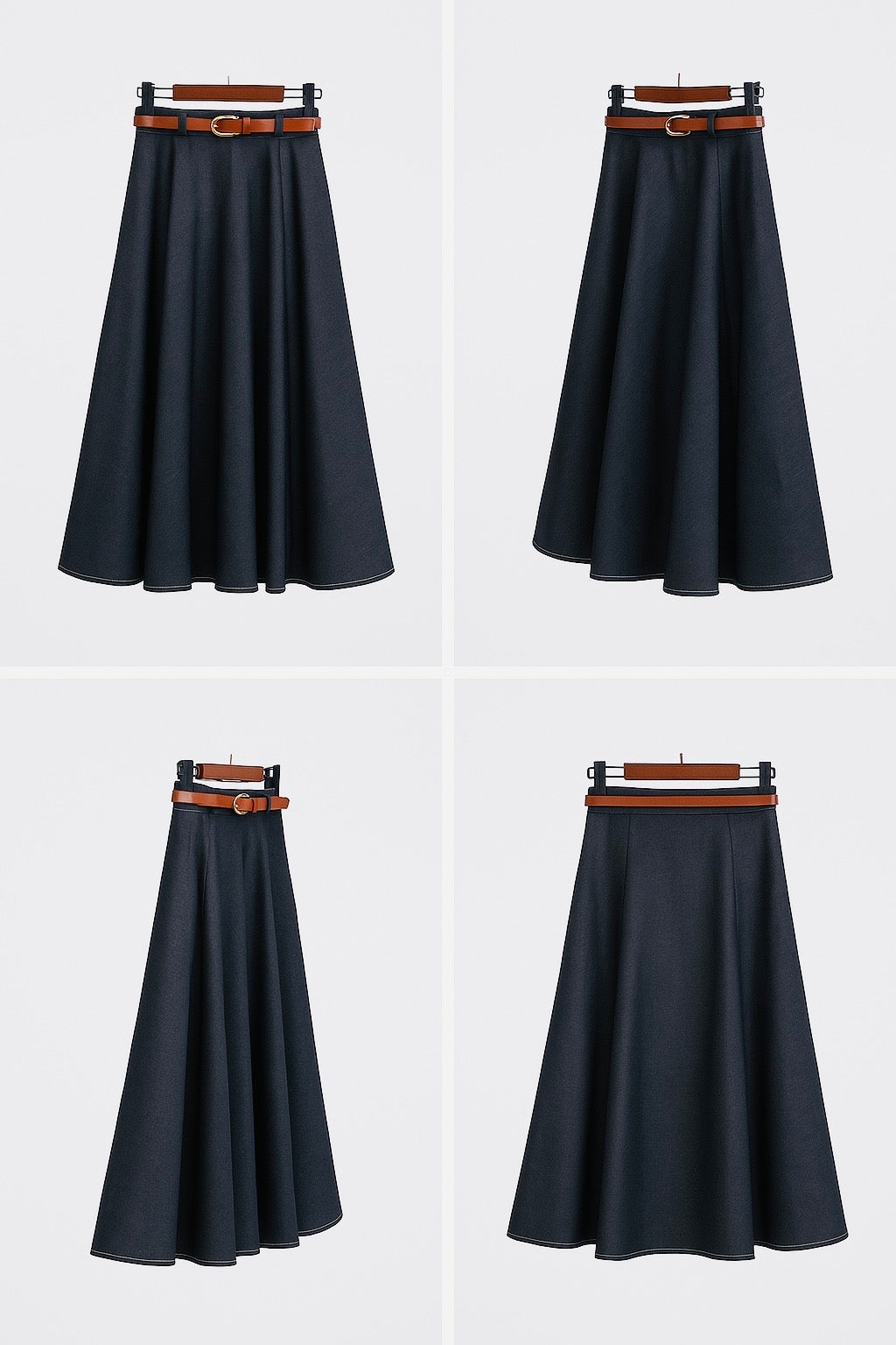 Blue Midi Skirt