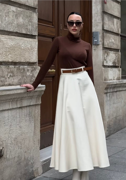White Midi Skirt