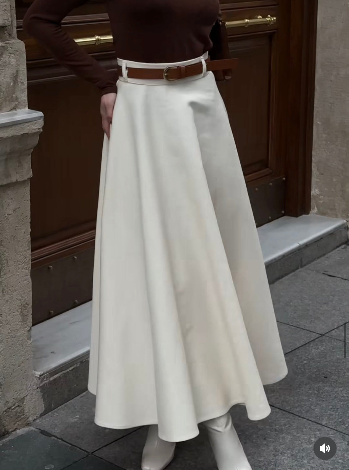 White Midi Skirt