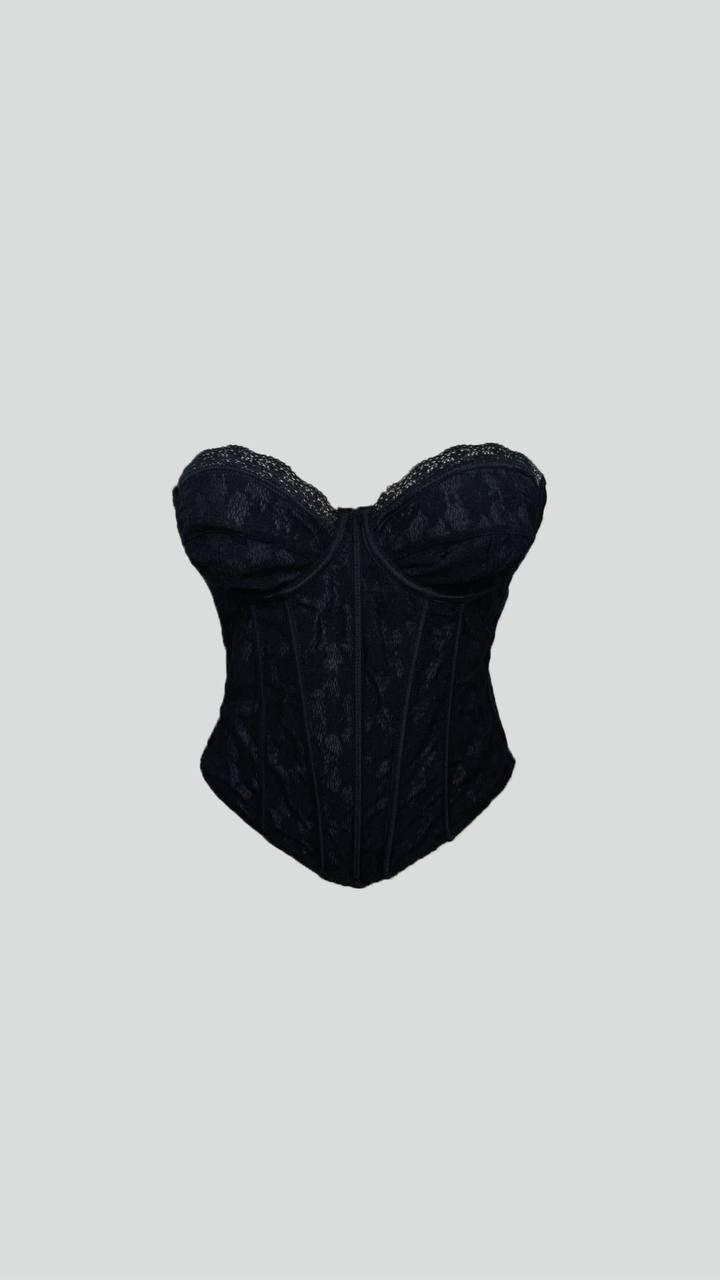 Lace Corset Black