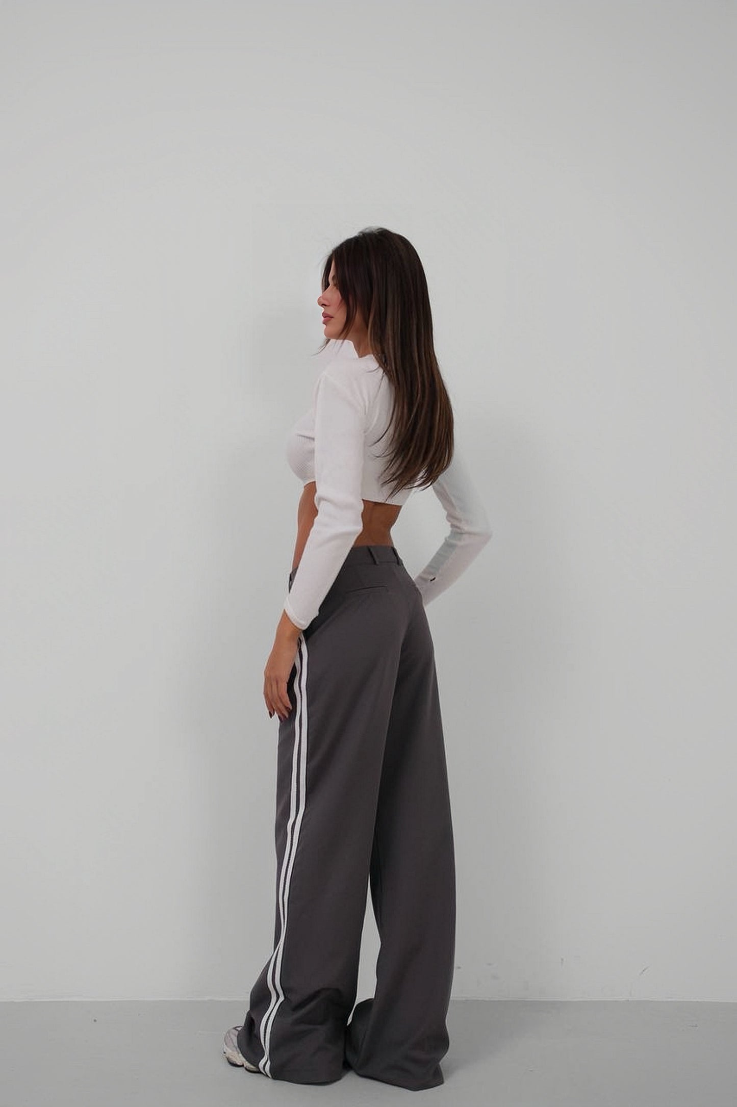 2 Stripes Grey Pants