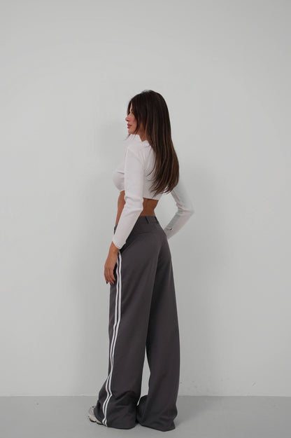 2 Stripes Grey Pants