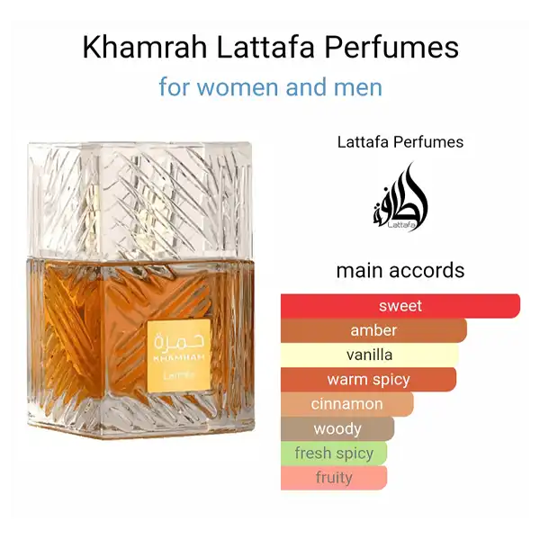 Khamrah Lattafa Perfumes for women and men