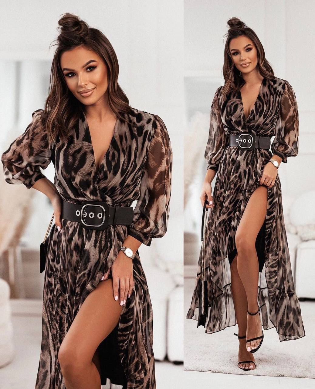 Animal print dress